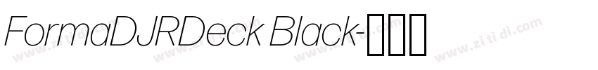 FormaDJRDeck Black字体转换 FormaDJRDeck Black字体转换